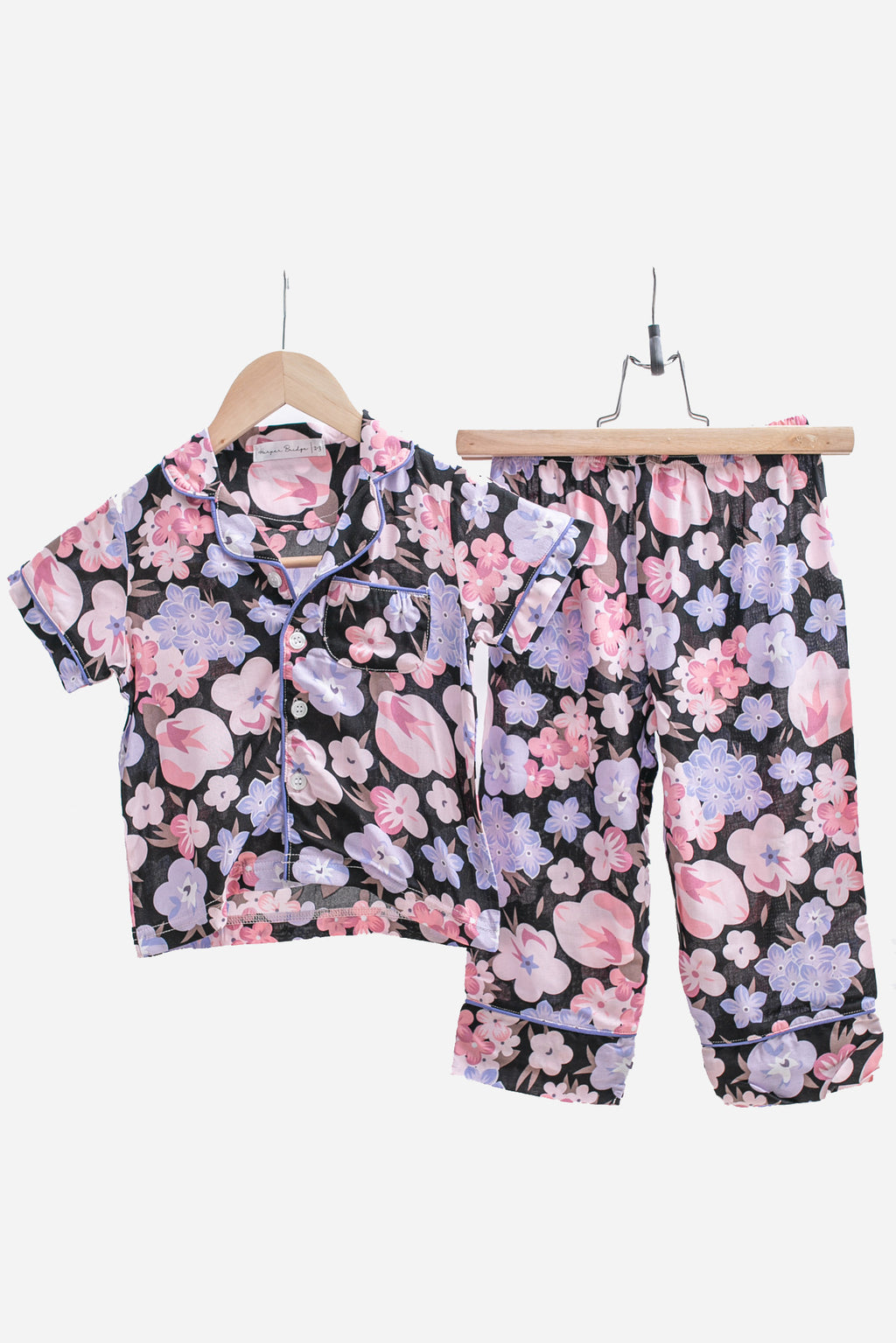 Adelle Violet Floral In Cotton Air For Kids