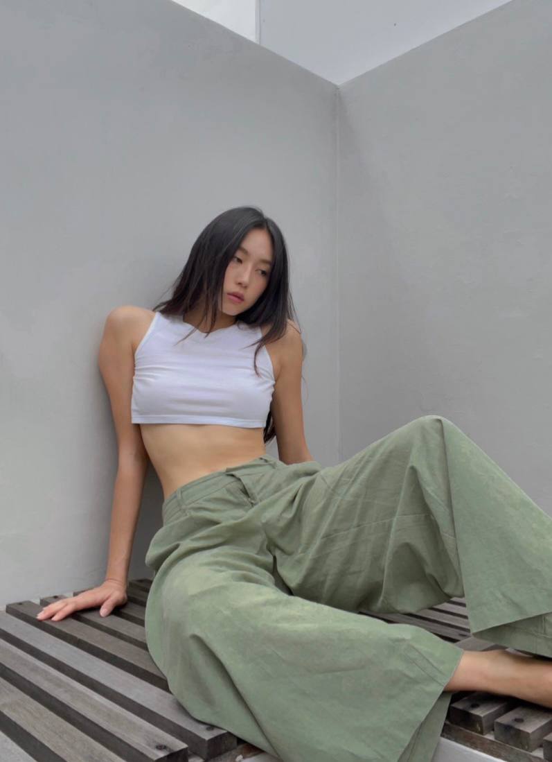 Avery Trousers in Sage